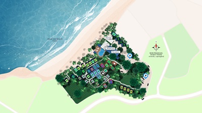 layout-Sandy Bay Beach Resort Koh Phangan